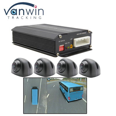 4CH 1080P phát hiện điểm mù 360 AVM Hệ thống camera toàn cảnh xung quanh cho xe tải xe buýt
