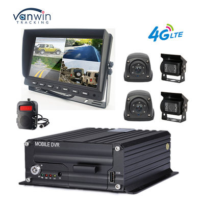 1080P 4CH MDVR Camera Waterproof 7 Inch Monitor Recorder 4G GPS Reverse Backup Camera Xe buýt xe tải xe hơi hỗ trợ lùi