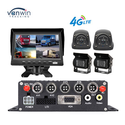 MDVR 4CH 1080P Chuyên Nghiệp Dành Cho Xe Tải Với Màn Hình 7" Camera Chống Nước 4G/GPS & Hỗ Trợ Lùi Xe - Giải Pháp Quản Lý Đội Xe Tất Cả-Trong-Một