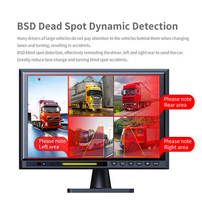 Màn hình xe hơi IPS BSD 5CH Split 10.1" với DVR, Camera lùi AHD 1080P, Bộ kit hỗ trợ đỗ xe cho RV, Xe buýt, Xe tải
