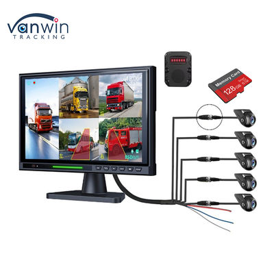 Màn hình xe hơi IPS BSD 5CH Split 10.1" với DVR, Camera lùi AHD 1080P, Bộ kit hỗ trợ đỗ xe cho RV, Xe buýt, Xe tải