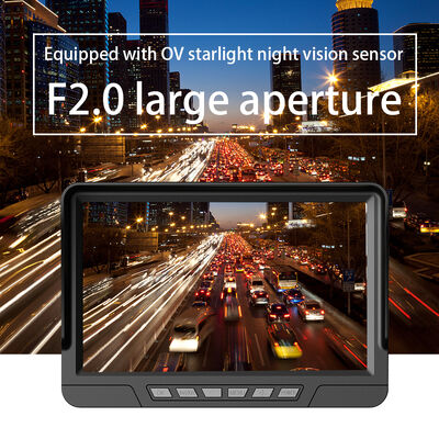 Hệ thống BSD 7 inch Máy ghi hình xe ô tô Hệ thống nhìn ngược phía sau DVR xe tải Dash Camera DVR đỗ xe phía trước và phía sau cho xe tải