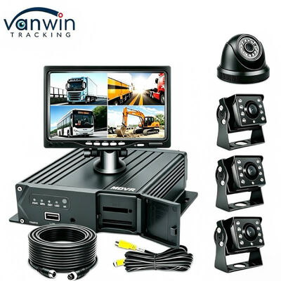 Hệ thống giám sát xe buýt & xe tải tùy chỉnh 4 kênh 1080P Mobile DVR Recorder | 3G 4G GPS WiFi