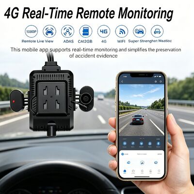 24V 4CH AI Dash Cam Kit Camera an ninh xe DVR với DMS ADAS BSD Side Camera cho xe tải / xe buýt