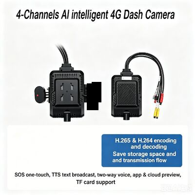 24V 4CH AI Dash Cam Kit Camera an ninh xe DVR với DMS ADAS BSD Side Camera cho xe tải / xe buýt