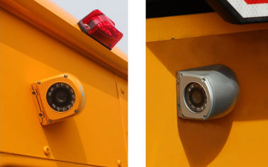 Camera giám sát camera chống nước màu vàng kim loại màu vàng CCD 700TVL Side View cho xe buýt / xe tải