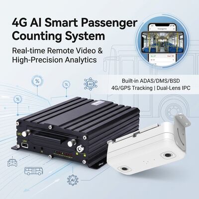 Hệ thống đếm người xe buýt 4G WIFI 98% MDVR chính xác