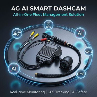 Smart 4G Dash Recorder với AI Video Telematics GPS WiFi & SOS Bấm hoảng loạn cho an toàn hạm đội