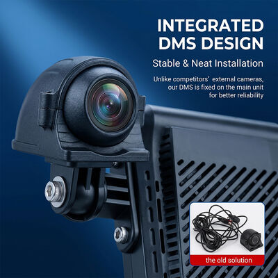 Truck hạng nặng 4G Dash Recorder với ADAS BSD - GPS Telematics Fleet Camera với nút SOS Panic