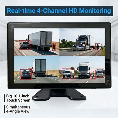 10.1 Inch Touch DVR Monitor with 360 AI BSD and LED Alarm Reduces Accidents for Forklifts Trucks Agricultural Vehicles