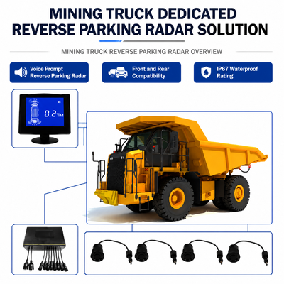 Hệ thống phanh khẩn cấp tự động AEBS xe tải khai thác, Cảnh báo điểm mù BSD trước và sau, Giám sát mệt mỏi lái xe DMS