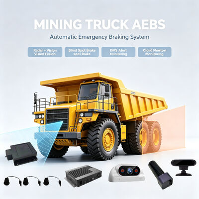 Hệ thống phanh khẩn cấp tự động AEBS xe tải khai thác, Cảnh báo điểm mù BSD trước và sau, Giám sát mệt mỏi lái xe DMS