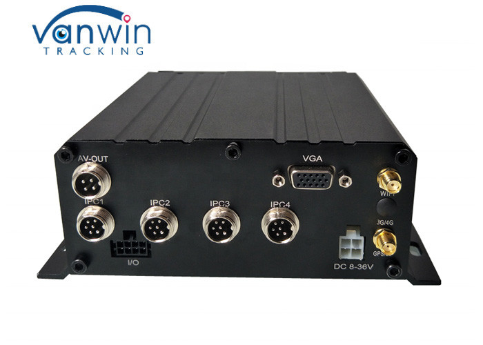 H.264 HDD SSD IPC 4 Kênh Mobile DVR GPS WiFi cho xe ô tô tải