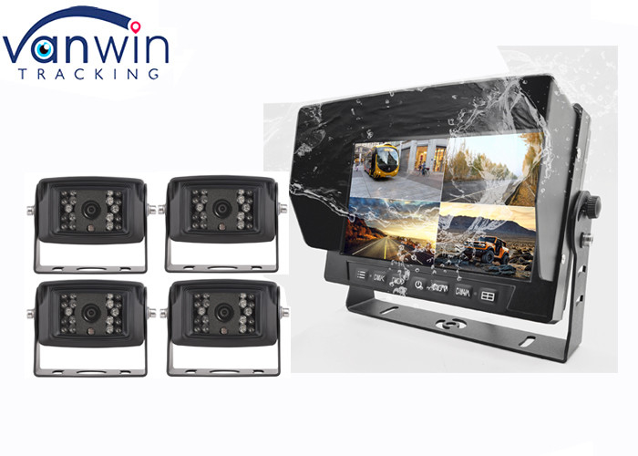 7 inch 4 Splits AHD HD Waterproof TFT Car Monitor Hệ thống nhìn phía sau với khung hình U