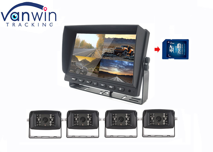 7 inch 4ch màn hình xe hơi và camera nhìn phía sau LCD màn hình ghi hình cho xe tải RV