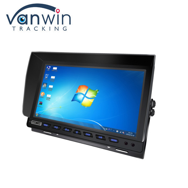 10.1 Inch Car VGA Monitor 1024X600IPS Hiển thị màn hình CCTV với đầu vào VGA và AV cho máy tính MDVR / PC