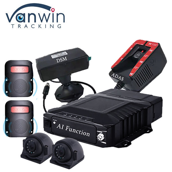 AHD An ninh xe ADAS 8CH Hệ thống ghi hình video với WiFi 4G GPS AI MDVR