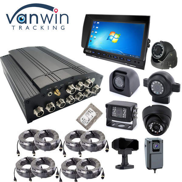 4G 5G 1080P 8 kênh Hệ thống máy ảnh DVR di động cho xe buýt trường học Với phần mềm khách hàng miễn phí