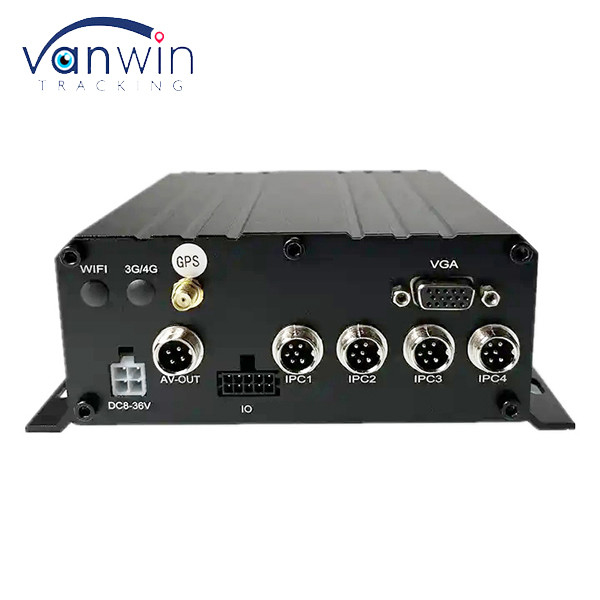 4CH MNVR Với HDD SSD Hỗ trợ 4G GPS WiFi cho Truck Bus Remote Vehicle Network Monitoring