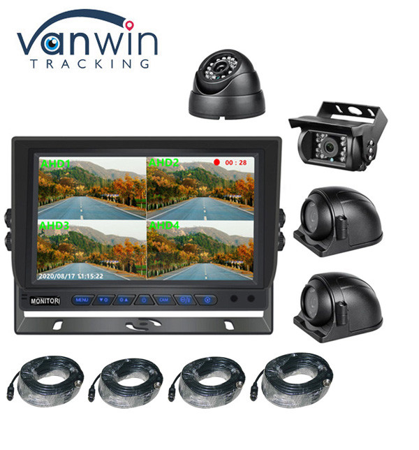 9inch AHD xe ô tô màn hình HD Bus Security Ahd 960P Quad View xe ô tô màn hình cho xe tải trailer