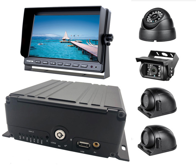 Hệ thống DVR di động 4 kênh 1080P H.265 HDD AHD Xe ô tô DVR Video Recorder cho cho xe tải xe buýt Camper Van