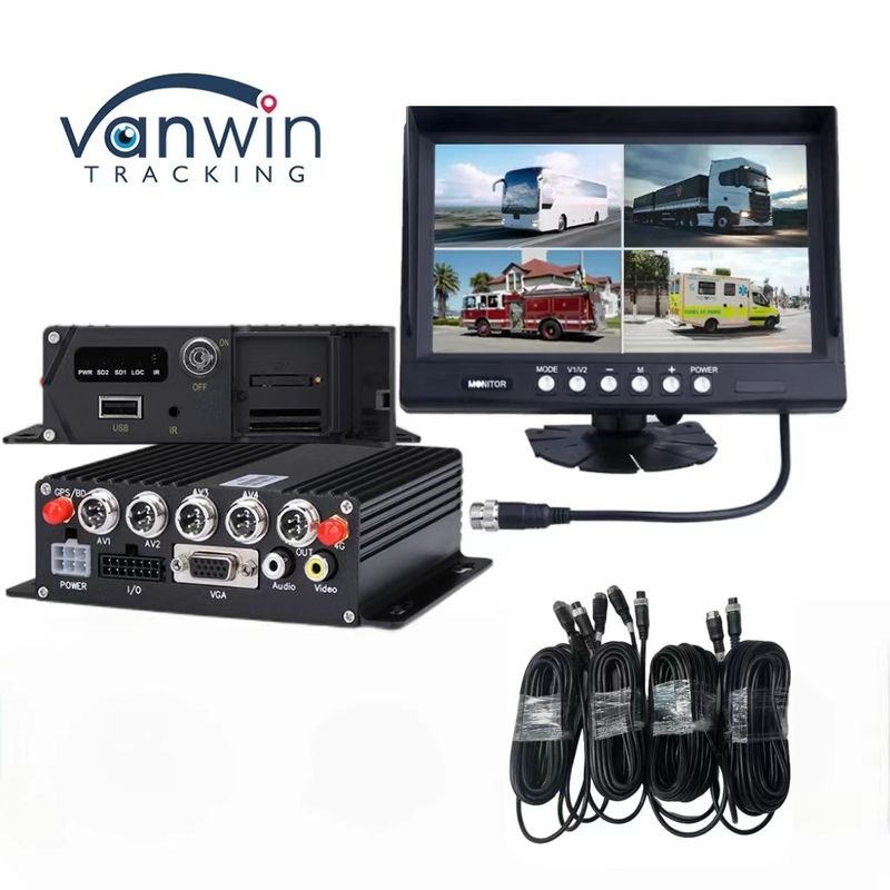 Smart 4CH/8CH H.265 SD 1080P DVR di động cho tìm kiếm video và phạm vi nhiệt độ -20C đến 70C