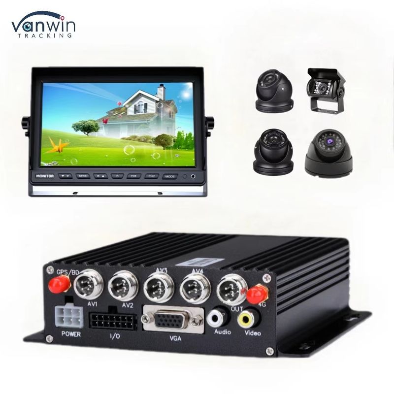 DC 12V 36V H.265 4CH HD 1080P Car Mobile DVR Dash Cam Recorder với truyền không dây