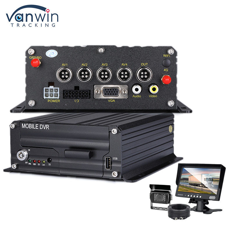 Xe 1080P H.265 4CH SD Car Mobile DVR Dash Cam Recorder