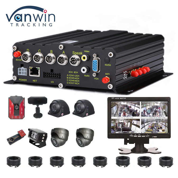 AI 4CH Car Recorder Với GPS DVR 1080p DVR Điện thoại DVR Car DVR Video Recorder