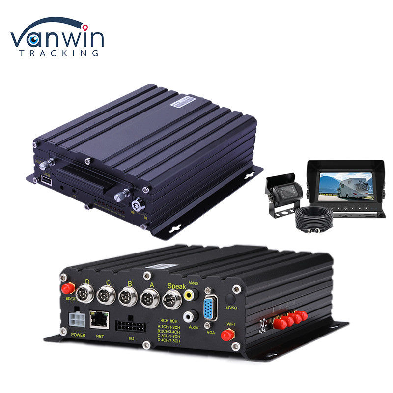 H.265 4CH HD Vehicle Mobile DVR 1080P AI Car Recorder With Alarm Input Input Speed Input