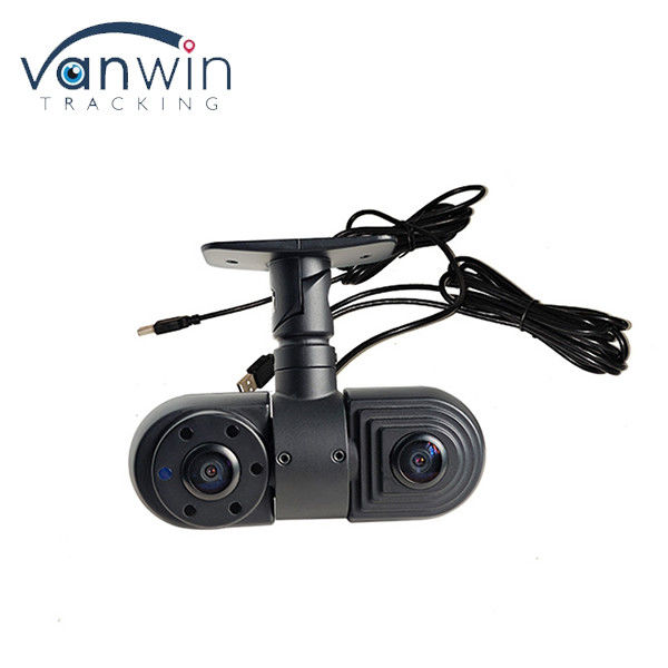 Xe buýt Ống kính kép góc rộng 2CH 1080P HD bên trong máy ảnh xe usb phía trước với cảm biến CMOS / CCD