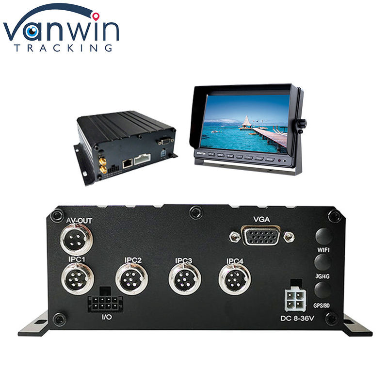 HD 1080P H.264 4 kênh DVR di động GPS WIFI Xe Bus Car Recorder