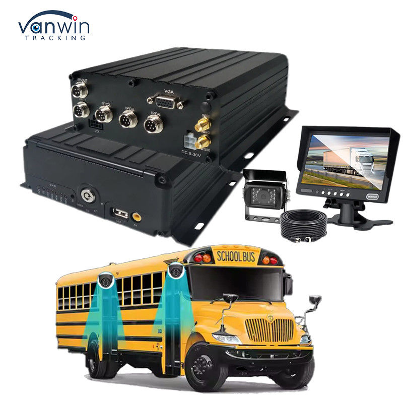 Thẻ lưu trữ ô tô AHD 1080P 4CH ổ cứng DVR di động màn hình video độ nét cao