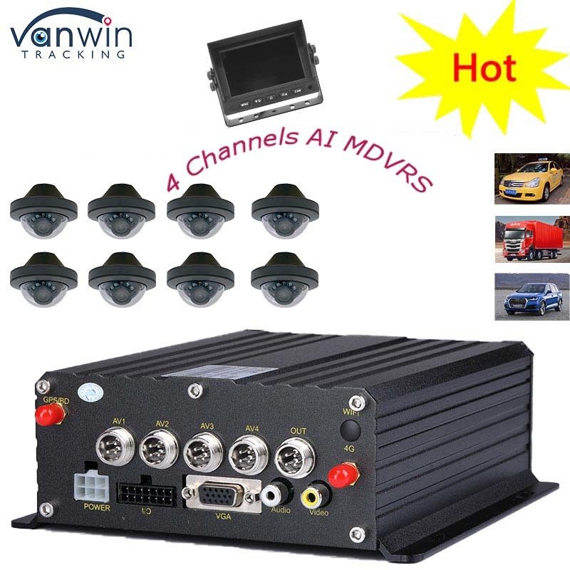 4G GPS WIFI Dual SD Card 4 Channel MDVR 1080P HDD AI DVR cho xe buýt Floklift