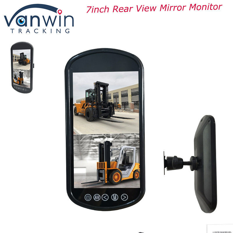 7 inch AHD Khuôn riêng 1080P Màn hình gương chiếu hậu Màn hình ô tô TFT