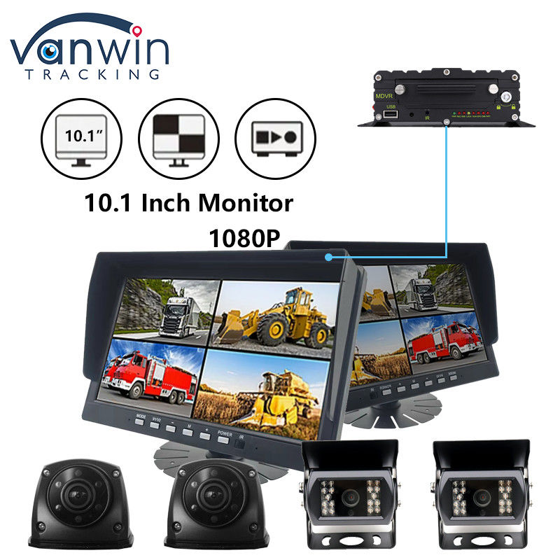 10.1 Inch IPS Security TFT Car Monitor HD 1080P Display For Truck Bus Xe máy