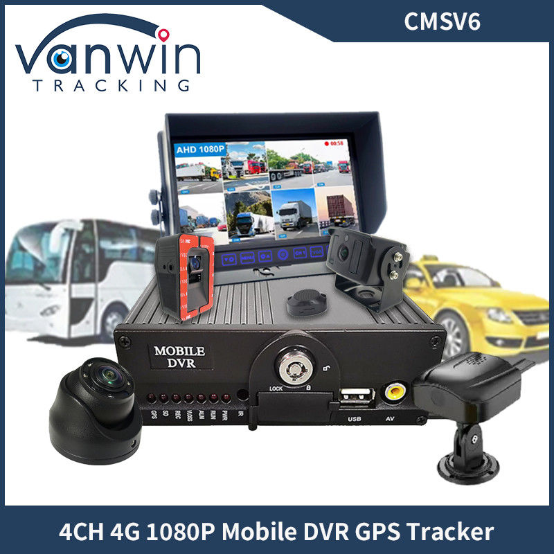 4CH Dual SD Card GPS MDVR Camera Với 4G WiFi DVR di động Hệ thống an ninh xe buýt trường học