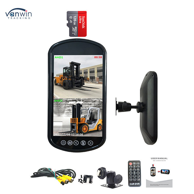7-inch xe ô tô nhìn phía sau gương màn hình xe tải AHD Bốn chiều phân chia màn hình hiển thị màn hình