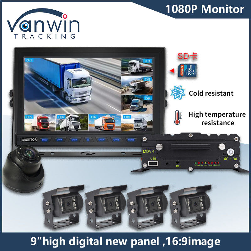 9 Inch 8 Channel AHD Monitor Video 1080P Car LCD IPS Monitor cho xe buýt xe tải