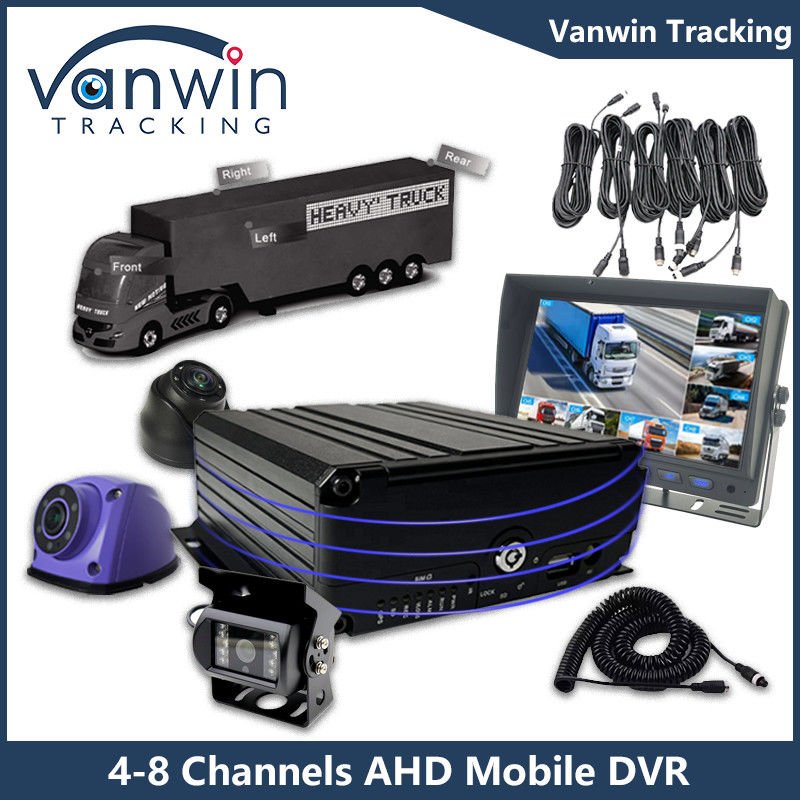 AHD 8CH HDD điều khiển từ xa DVR di động 1080P 4g chức năng GPS giám sát an toàn xe Cmsv6 MDVR