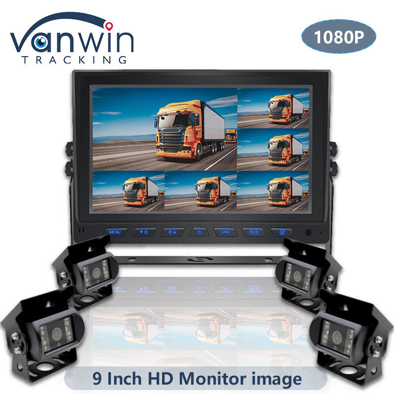 9 inch AHD 1080P MDVR Monitor 8 kênh Full HD Split Display Monitor Cho xe