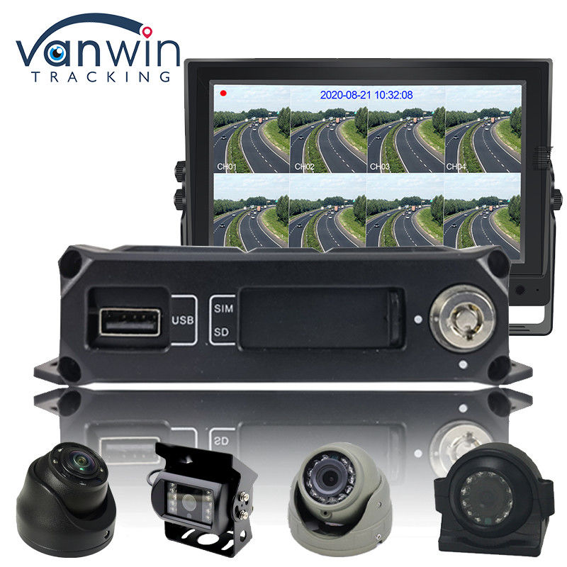 H.264 4CH HD 1080P DVR di động 4G GPS WIFI SD Card MINI MDVR Cho giám sát video xe hơi