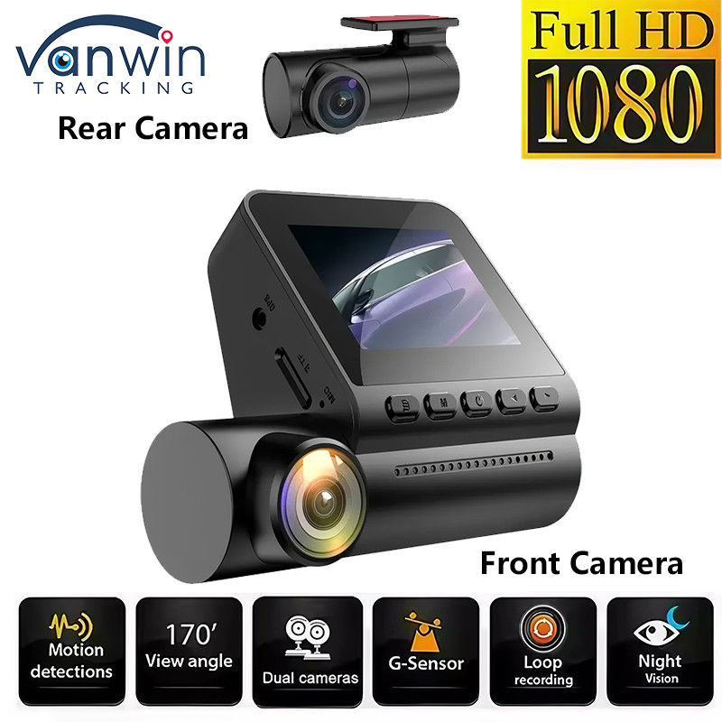 Full HD 4K Dash Cam Đầu ghi video ống kính kép Màn hình đỗ xe tầm nhìn ban đêm Dashcam