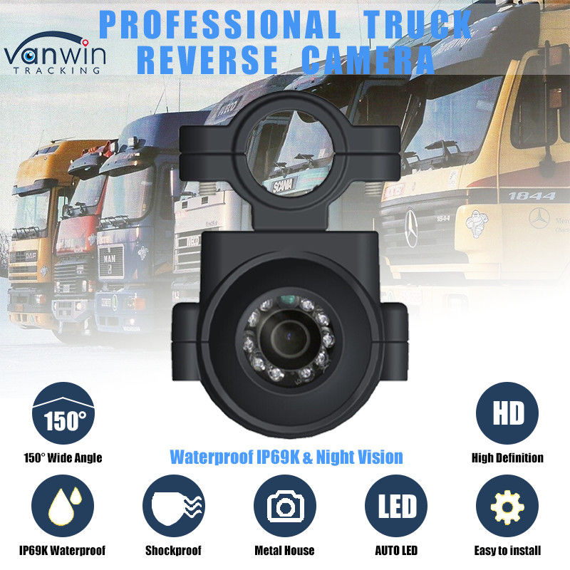 AHD 1080P IP69K Side View Camera With Night Vision CCTV Camera cho xe buýt và xe tải