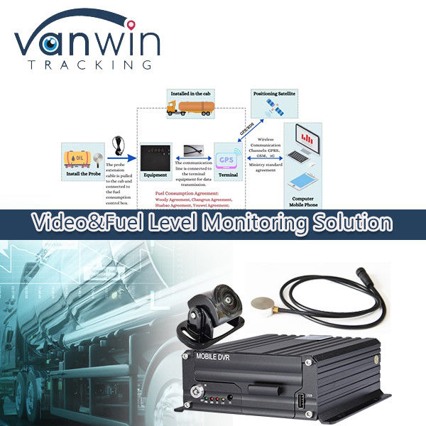4G không dây DVR di động Oil Level Gauge Diesel Fuel Tank Level Monitoring Sensor cho xe tải