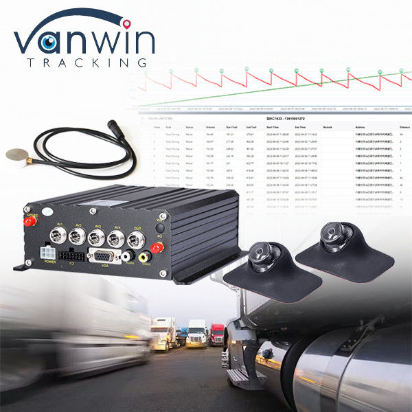 Easy Intall Xe Cctv MDVR siêu âm dầu nhiên liệu dầu diesel Liquid Level Monitoring Giám sát đội xe