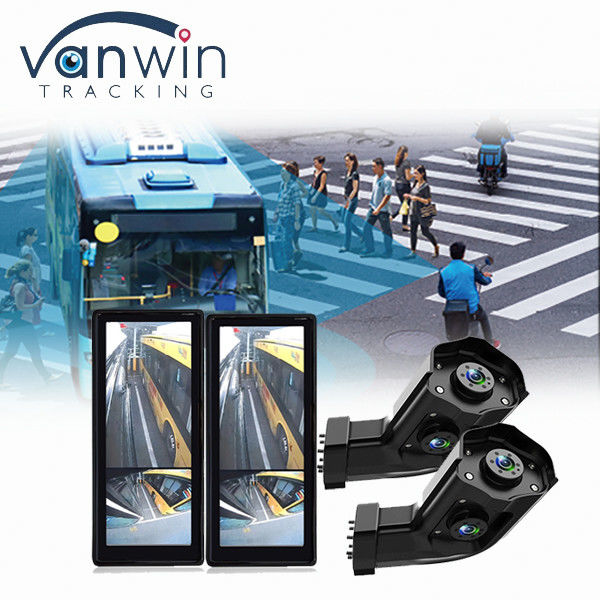 Không thấm nước HD 12,3 Inch Truck Bus E-Mirror Side View Blind Spot Hệ thống camera ống kính kép