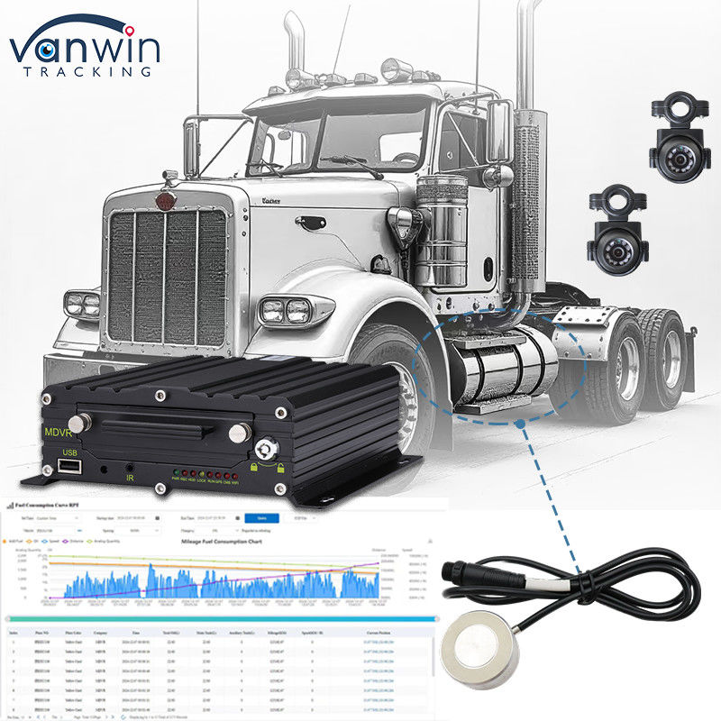8CH DVR di động cho hệ thống theo dõi nhiên liệu xe hơi và quản lý đội xe GPS cho lái xe tải