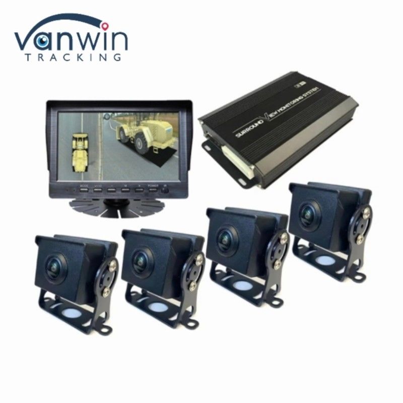 Hệ thống ghi hình máy ảnh xe ô tô 3D 360 độ cho xe tải xe buýt phù hợp AHD 7 / 9 / 10.1 Inch Monitor