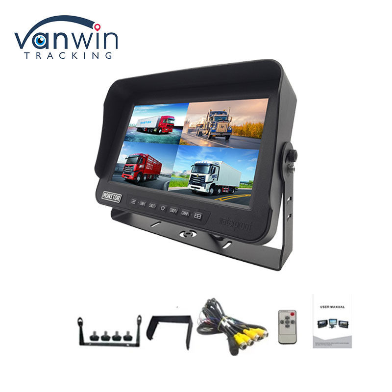 10.1 Inch AHD 1080P MDVR Monitor 4 Channel Full HD Kiểm tra màn hình phân chia chống nước cho xe